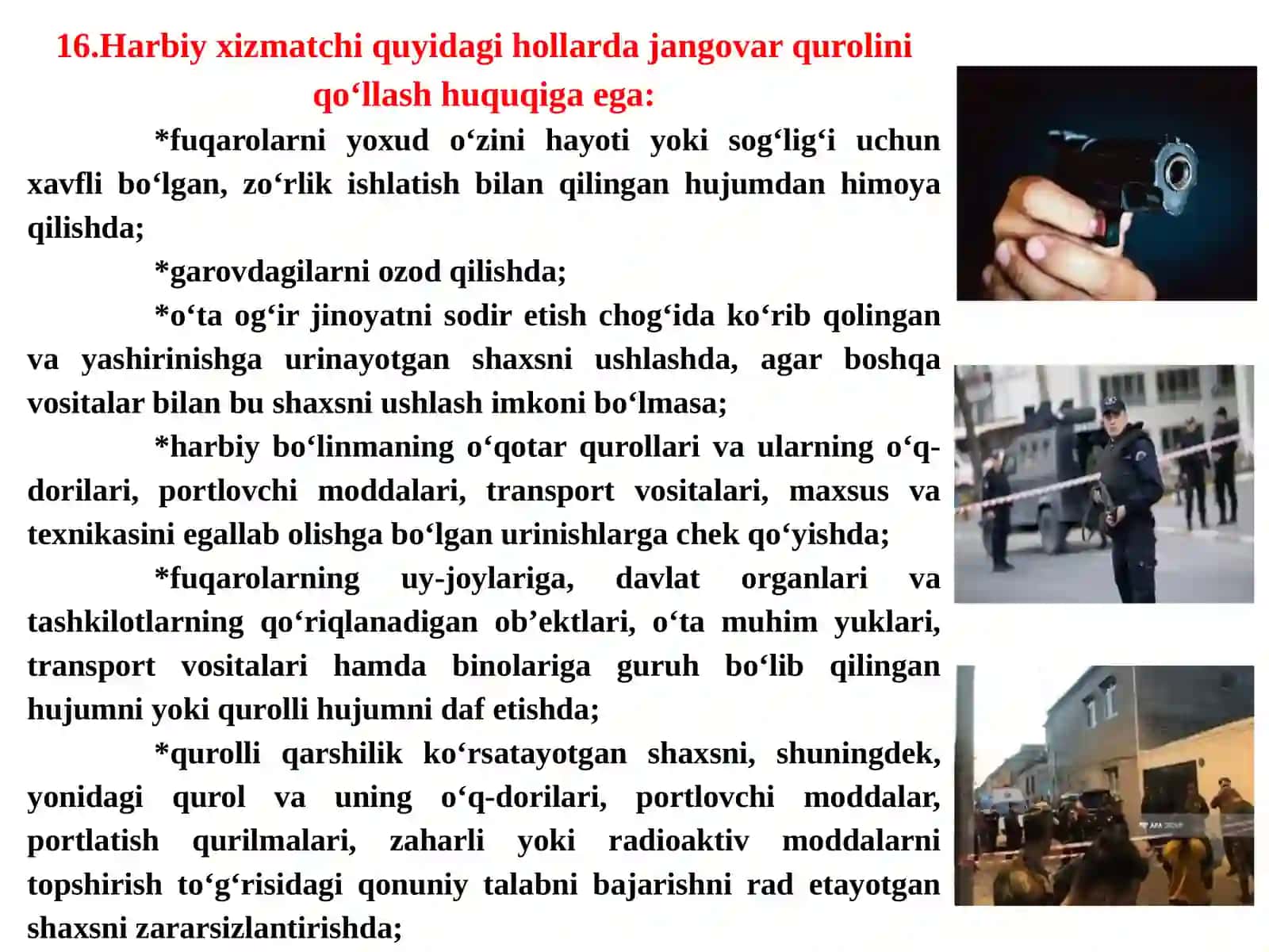 Harbiyxizmatchilarning huquqlari, majburiyatlar va javobgarligi 3
