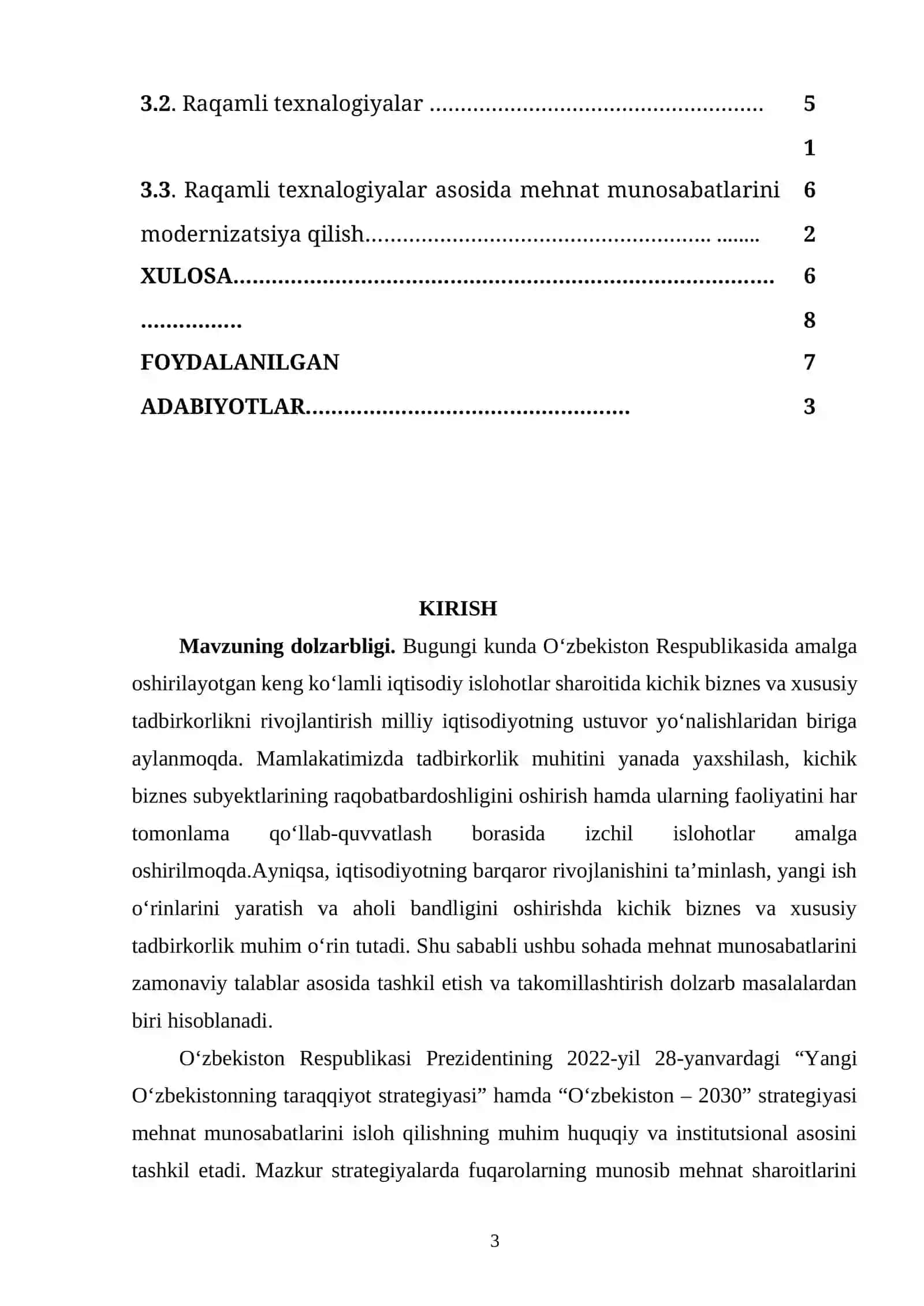 Kichik biznes va xususiy tadbirkorlikni rivojlantirishda mehnat munosabatlarini takomillashtirish 3