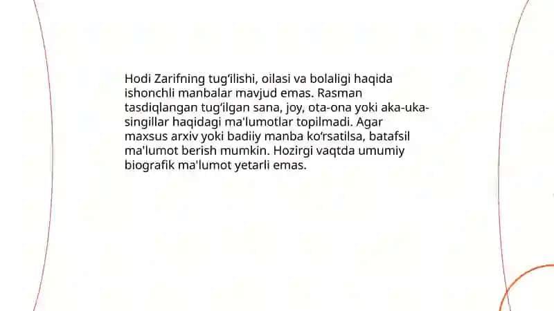Hodi Zarif hayoti va ijodiy faoliyati 3
