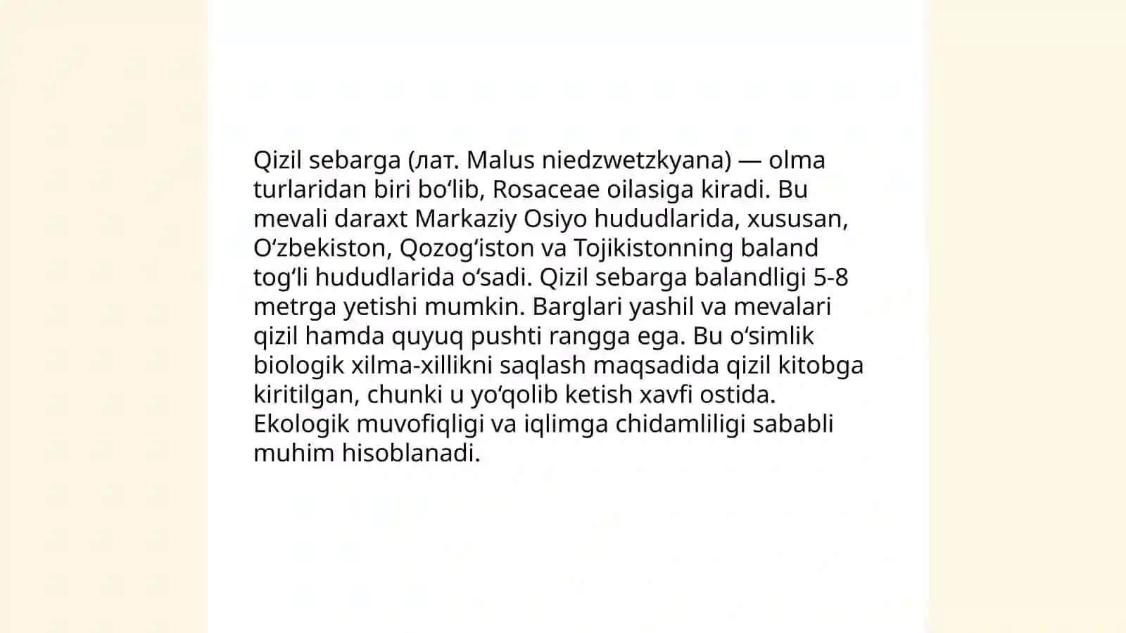 Qizil sebarga va qashqarbeda sistematikasi va marfologiyasi 3