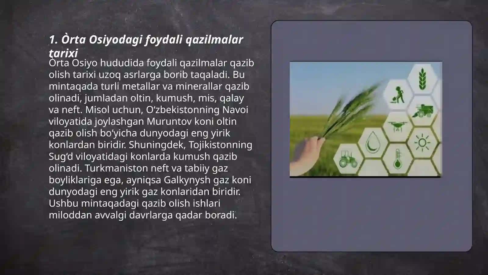 Òrta Osiyodagi foydali qazilmalar 3