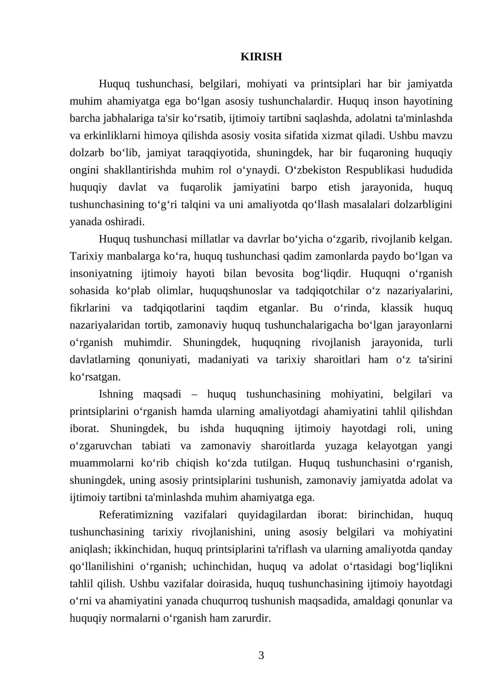 Huquq tushunchasi, belgilari, mohiyati va printsiplari 3
