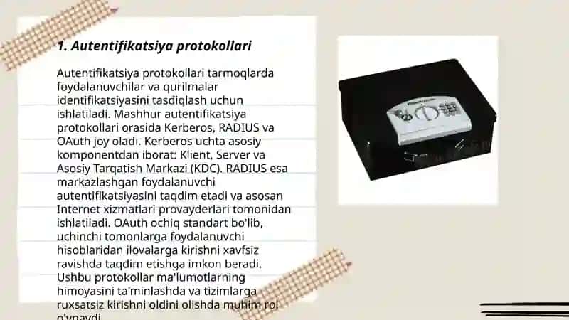 Autentifikatsiya protokollari 3