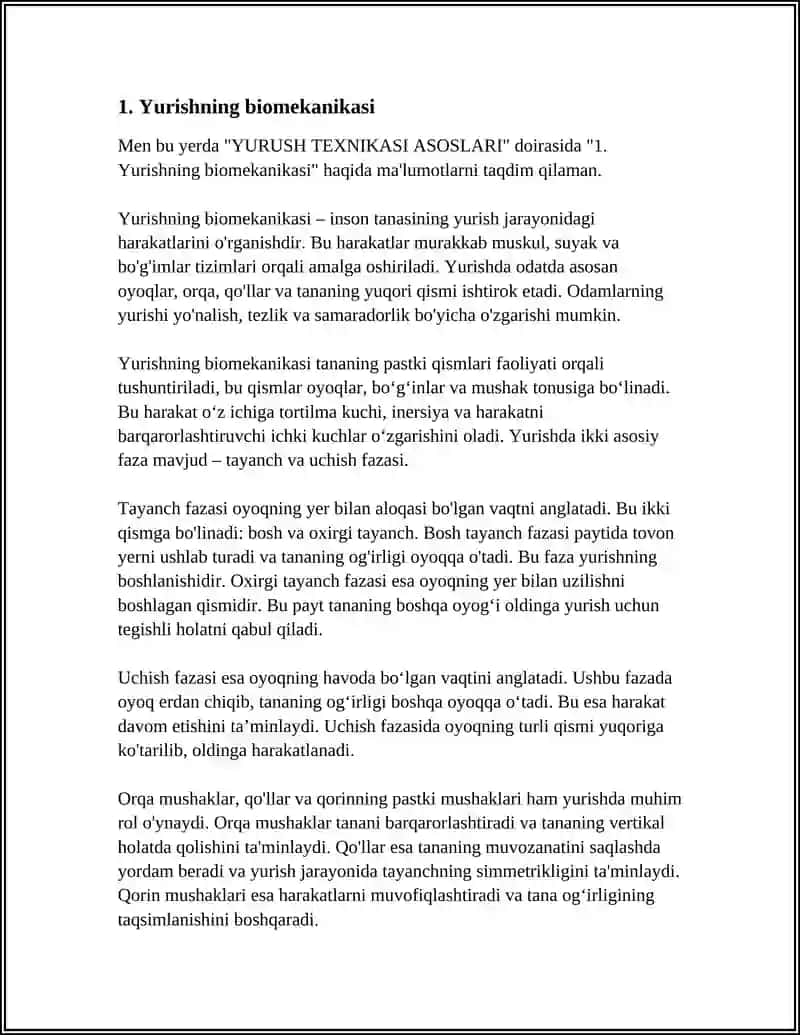 Tags (comma-separated): biomekanika, yurish texnikasi, biomechanics, movement, human anatomy 3