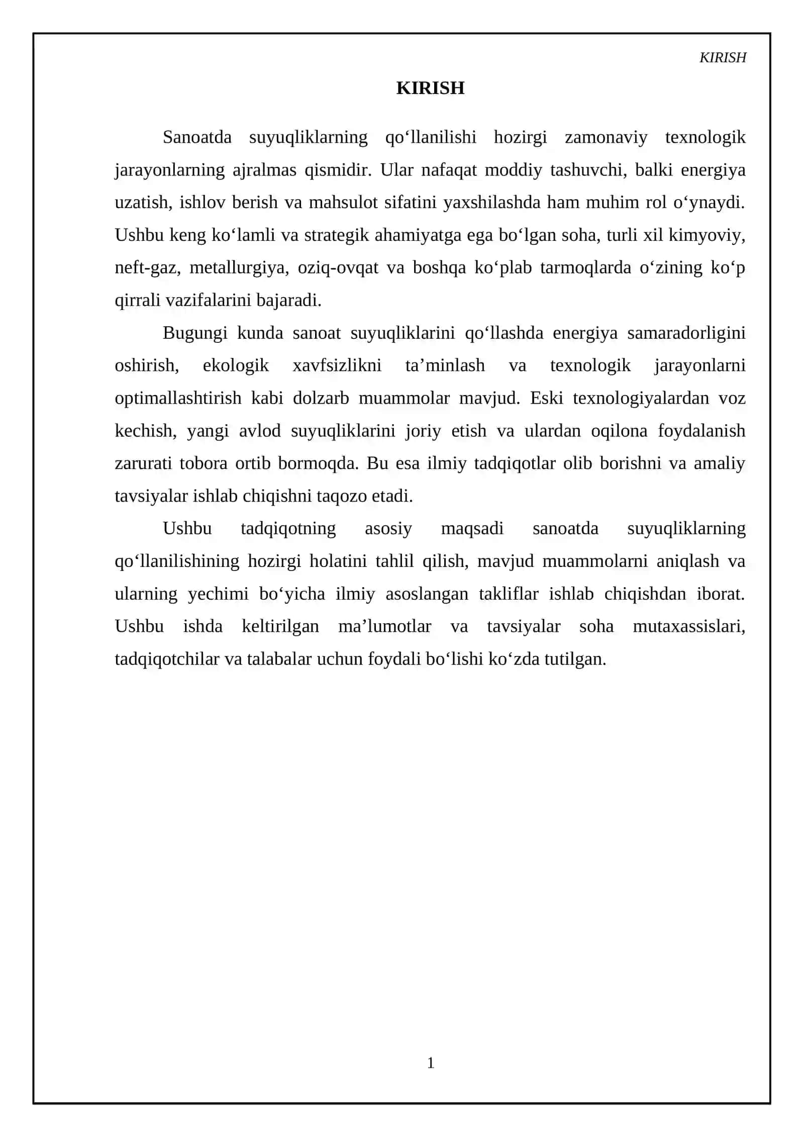 Suyuqliklarni sanoatda qullanilishi 3