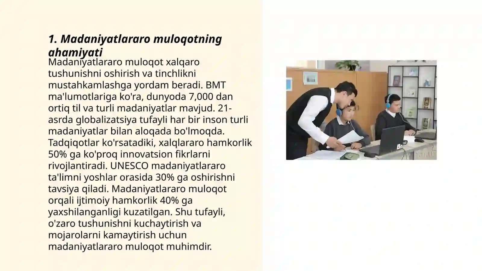 Madaniyatlararo muloqot Stilistik yo’nalishlar 3
