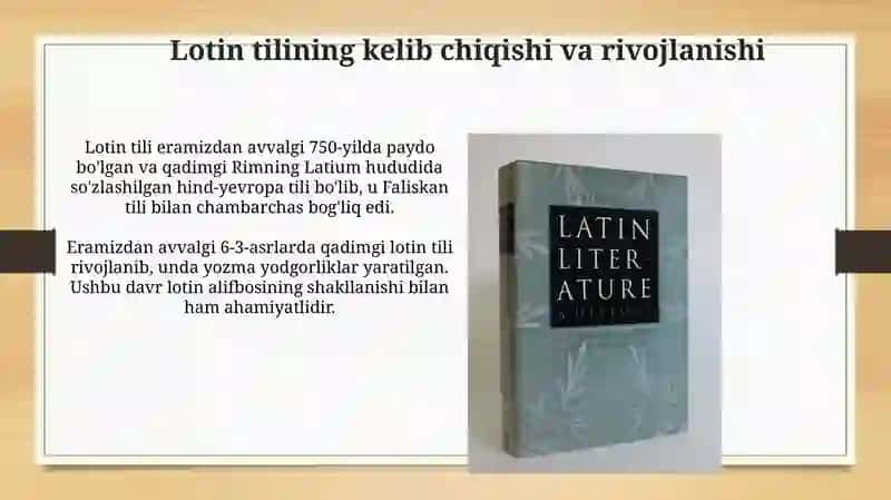 Lotin tili tarixi 3