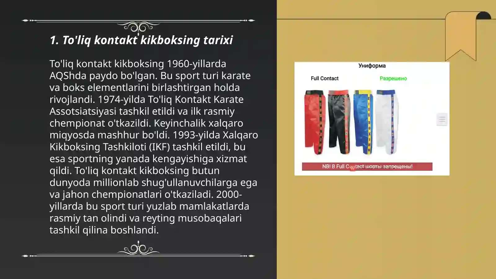 To'liq kontakt kikboksing tarixi 3