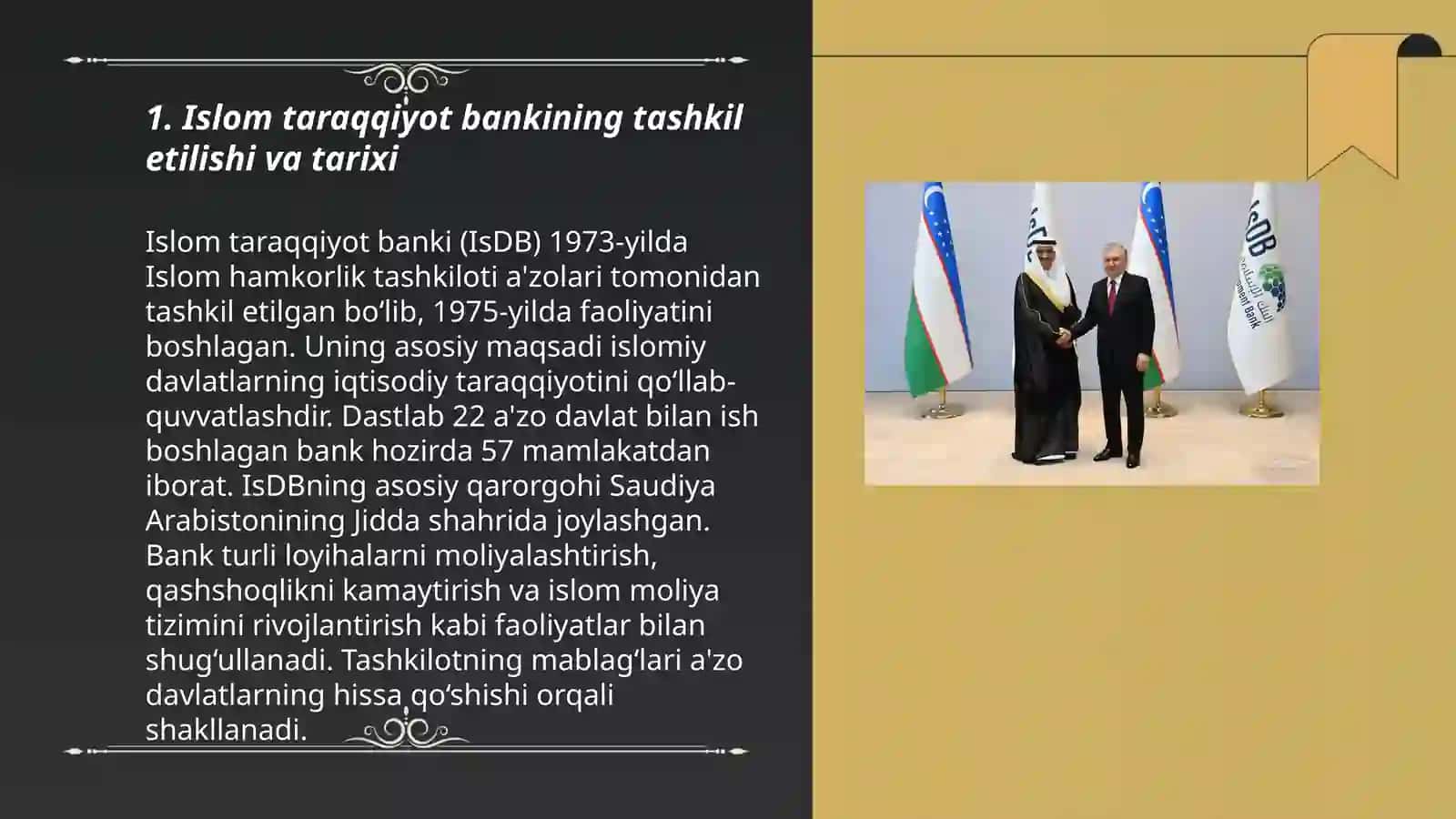 Islom taraqqiyot banki uning asosiy vazifalari va funksiyalari 3