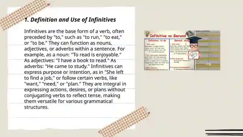 Infinitives and Gerunds 3