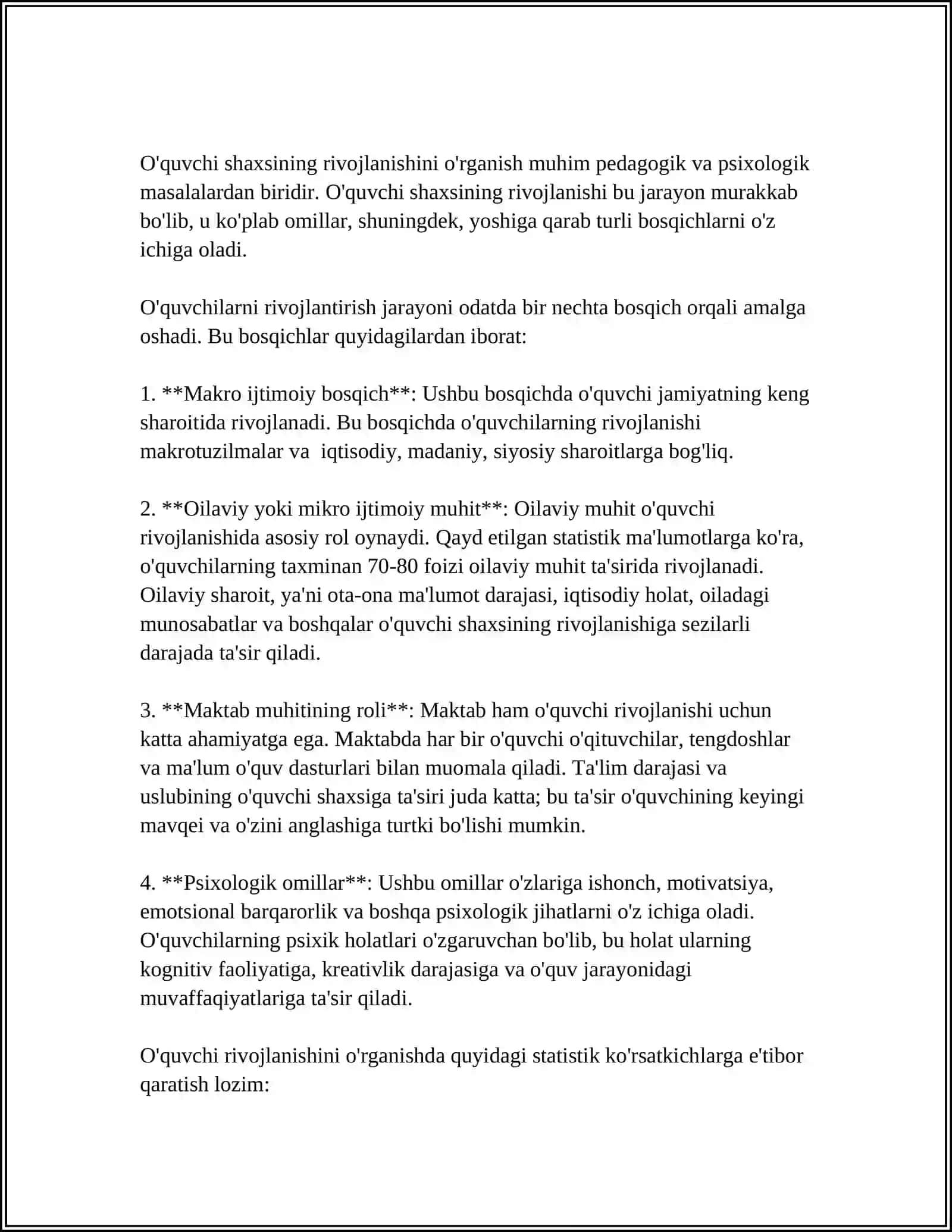PЕDAGOGIK PSIXOLOGIYA FANINING VAZIFALARI VA TADQIQOT MЕTODLARI 3