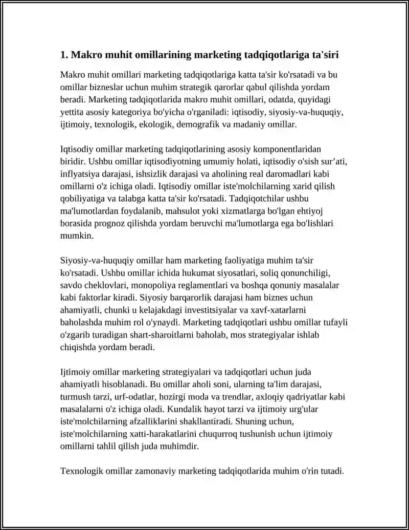 MARKETING TADQIQOTLARIDA MAKRO VA MIKRO MUHIT 3