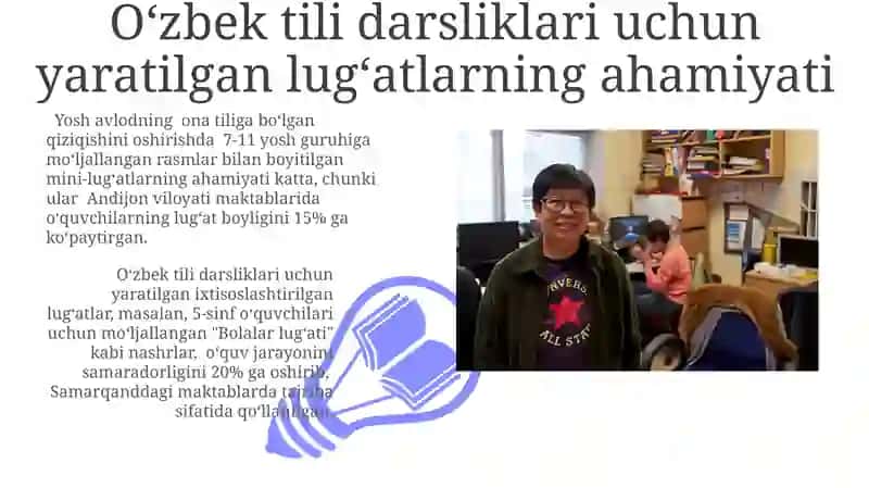 Oʻzbek tili darsliklari uchun yaratilgan lugʻatlari 3
