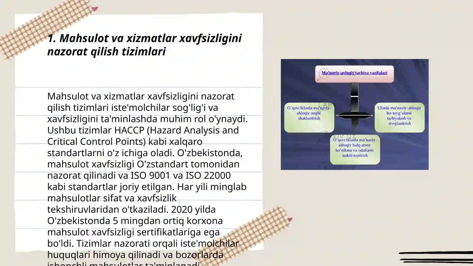 Mahsulotlar va xizmatlar sifati va xavfsizligini taminlashning dolzarb masalalarini amaliyotga tatbiq etish 3