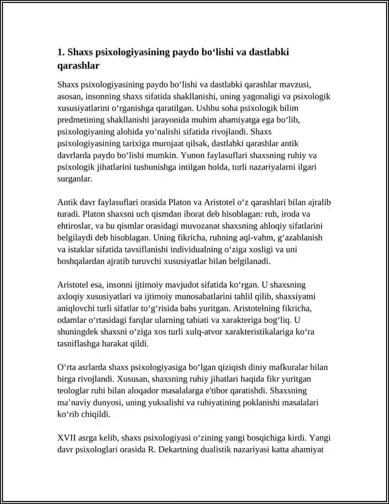 SHAHS HAQIDAGI TADQIQOTLARNING QISQACHA TARIXI SHAHS PSIXOLOGIK BILIM PREDMETI SIFATIDA 3