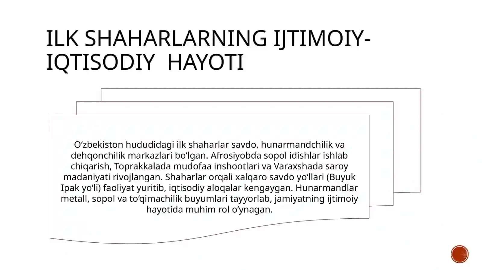 O'zbekiston hududidagi ilk shaharlar va muzey eksponatlari 3