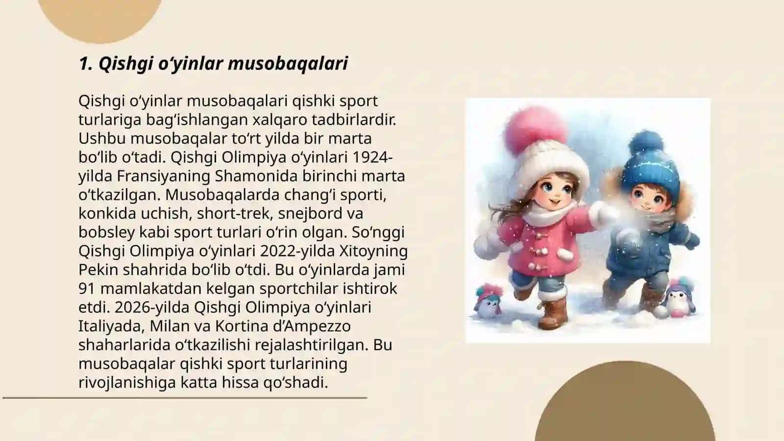 Qishgi o'yinlar 3