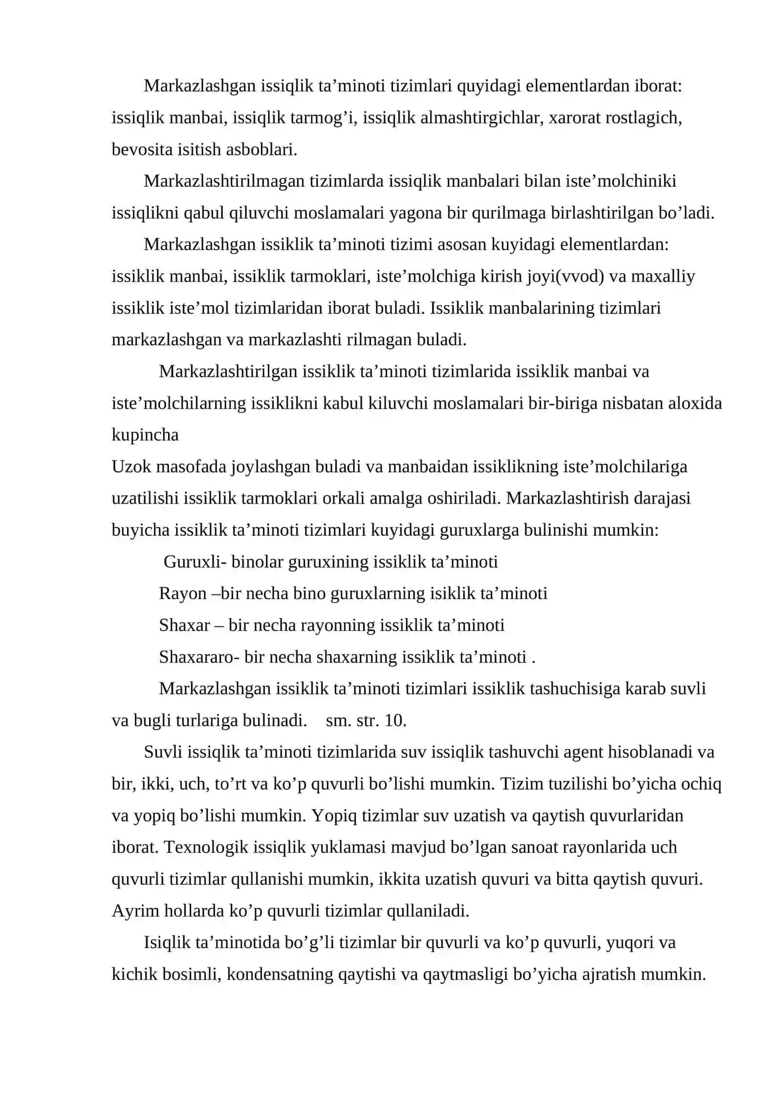 Issiqlik ta'minoti haqida hisobot 3