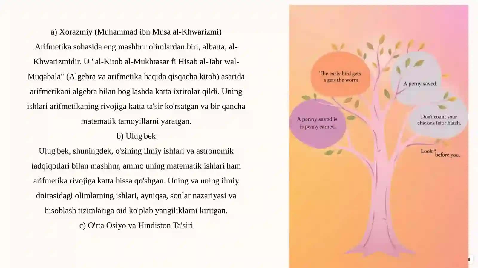 O'rtaosiyoda arifmetika taraqqiyoti va uning O'qitilishi tarixi 3