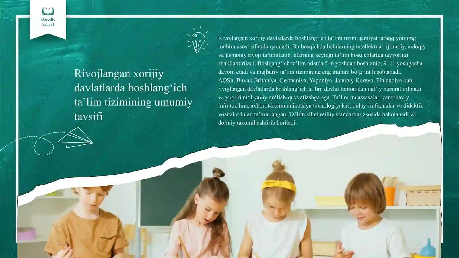 Rivojlangan xorijiy davlatlarda boshlangʻich ta’lim tizimi 3