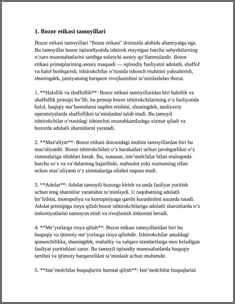 BOZOR ETIKASI 3
