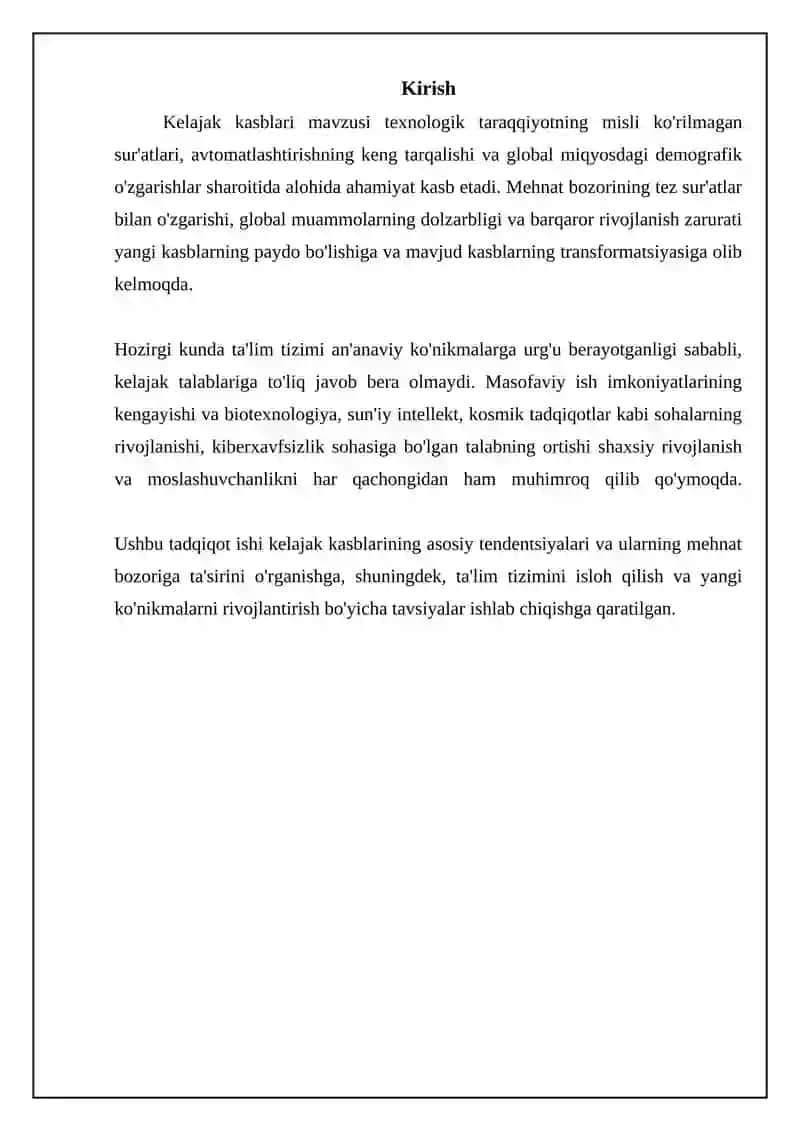 Kelajak kasblari 3
