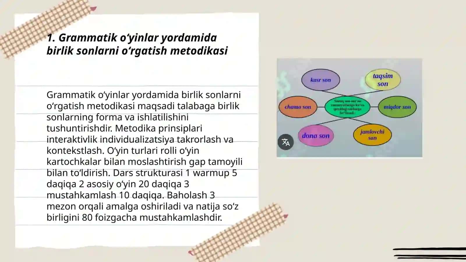 Son soʻz turkumini oʻrganishda grammatik oʻyinlardan foydalanish 3
