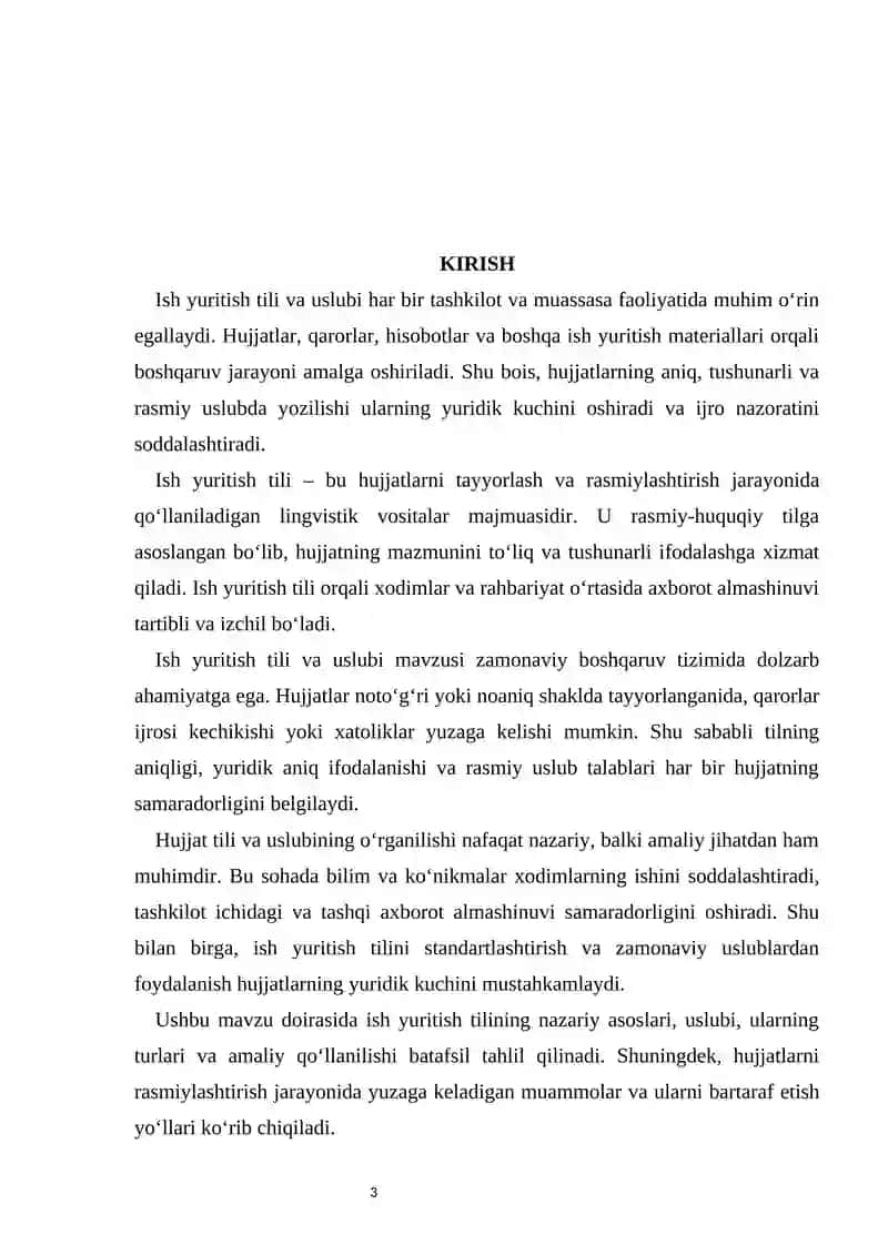 ISH YURITISH TILI VA USLUBI 3