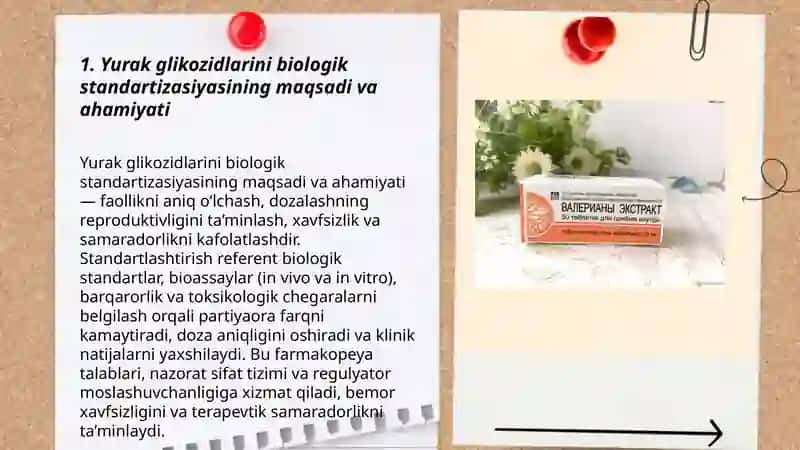 Yurak glikozidlarini biologik standartizasiyasi 3