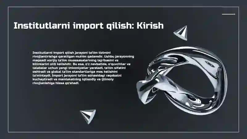 Institutlarni import qilish 3