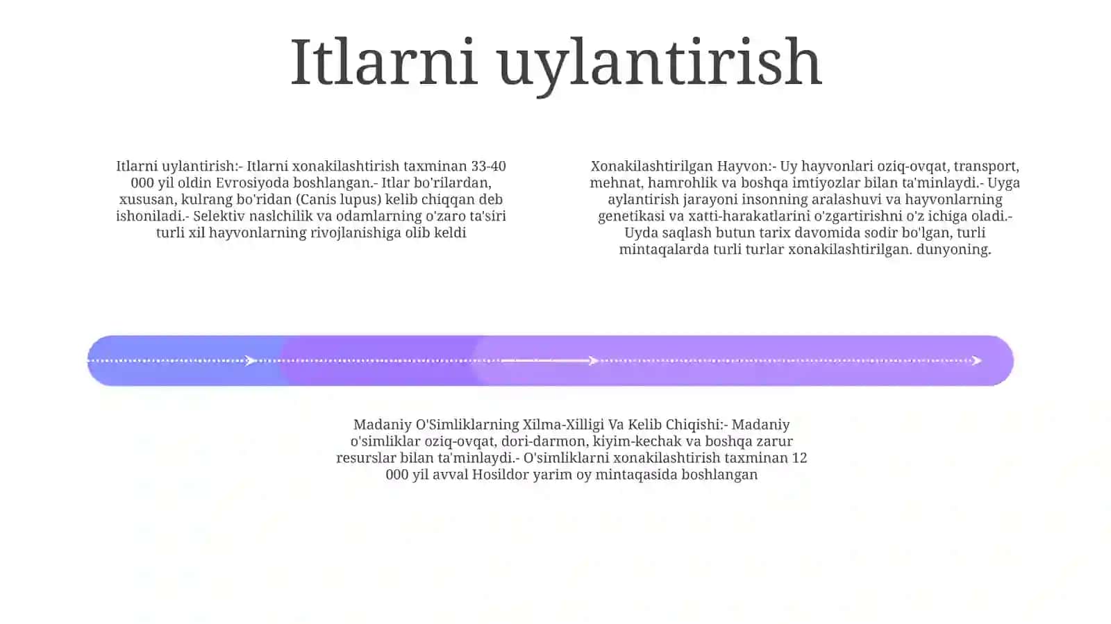 Xonakilashtirilgan Hayvon, Madaniy O'Simliklarning Xilma-Xilligi Va KelibChiqishi 3