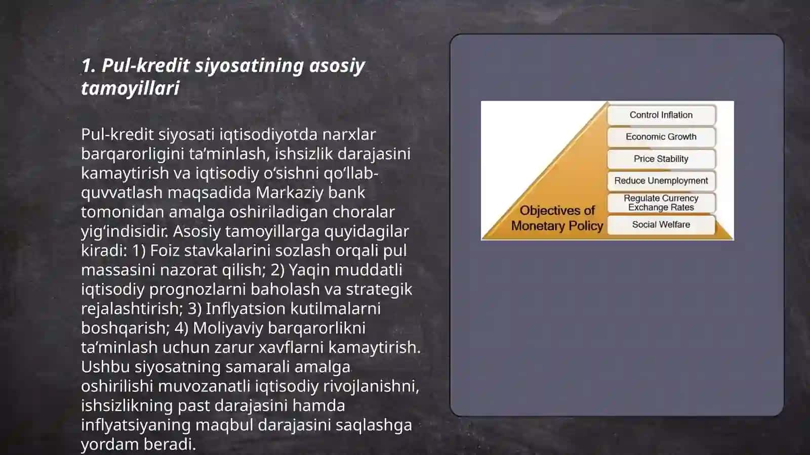 Pul-kredit siyosati va foiz stavkasi 3