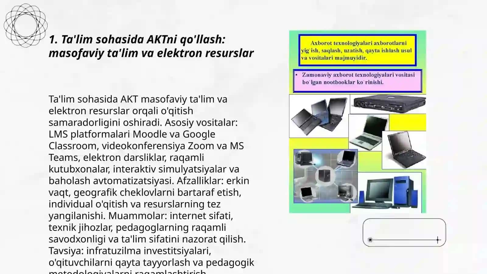 Ta'lim sohasida AKTni qo'llash 3