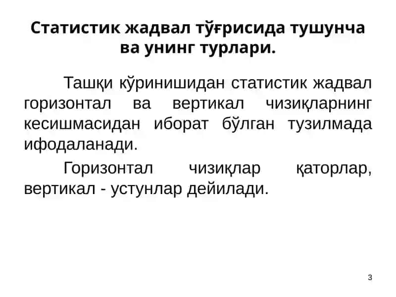ЖАДЛ ГРАФИКЛАРНИ ТУЗИШ 3