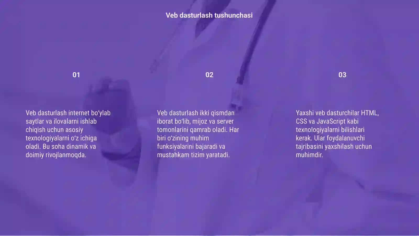 Veb dasturlash 3