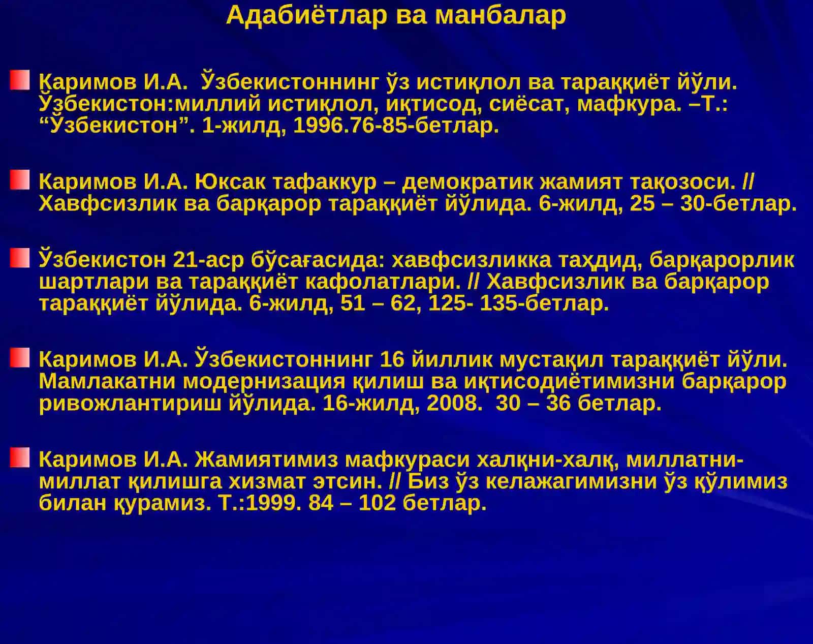 ЎЗБЕКИСТОНДА МАЪНАВИЙ-РУҲИЙ ПОКЛАНИШ. МИЛЛИЙ ҚАДРИЯТЛАРНИНГ ТИКЛАНИШИ 3