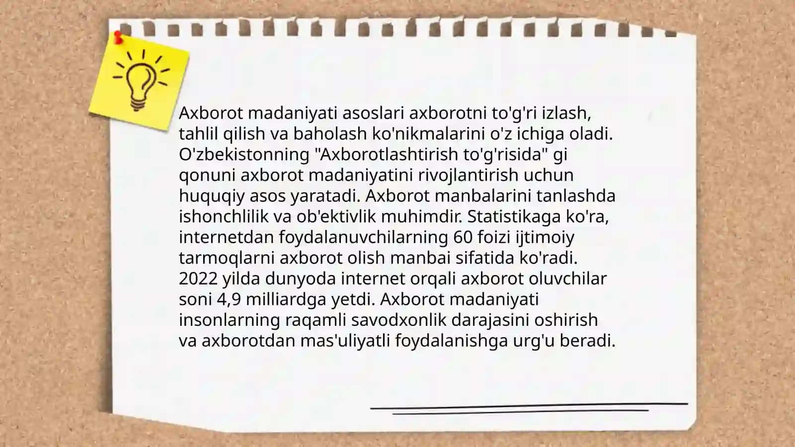 Axborot madanyati va axborotlashgan jamiyat 3
