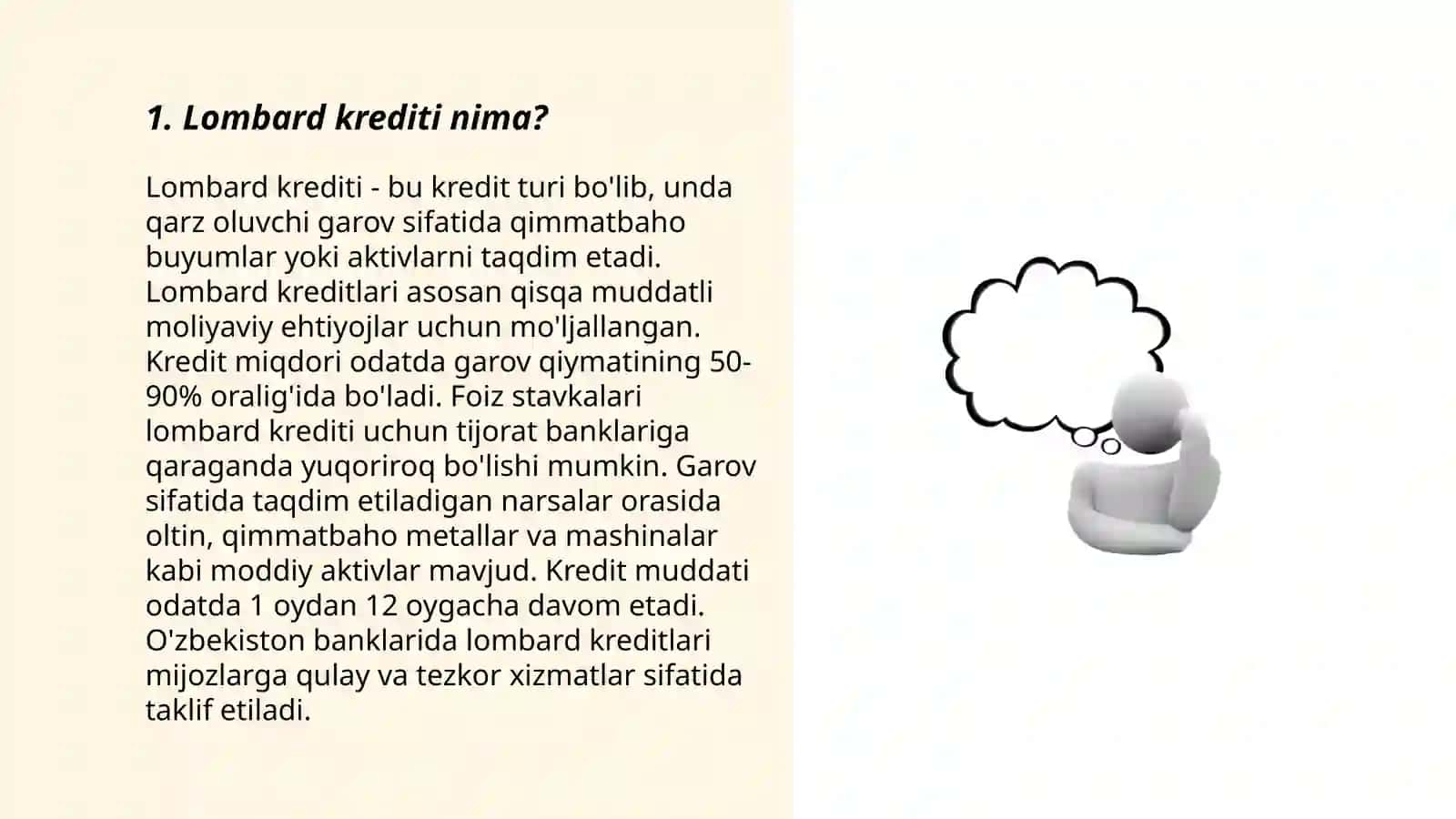 Lombard va overdraft kreditlari 3