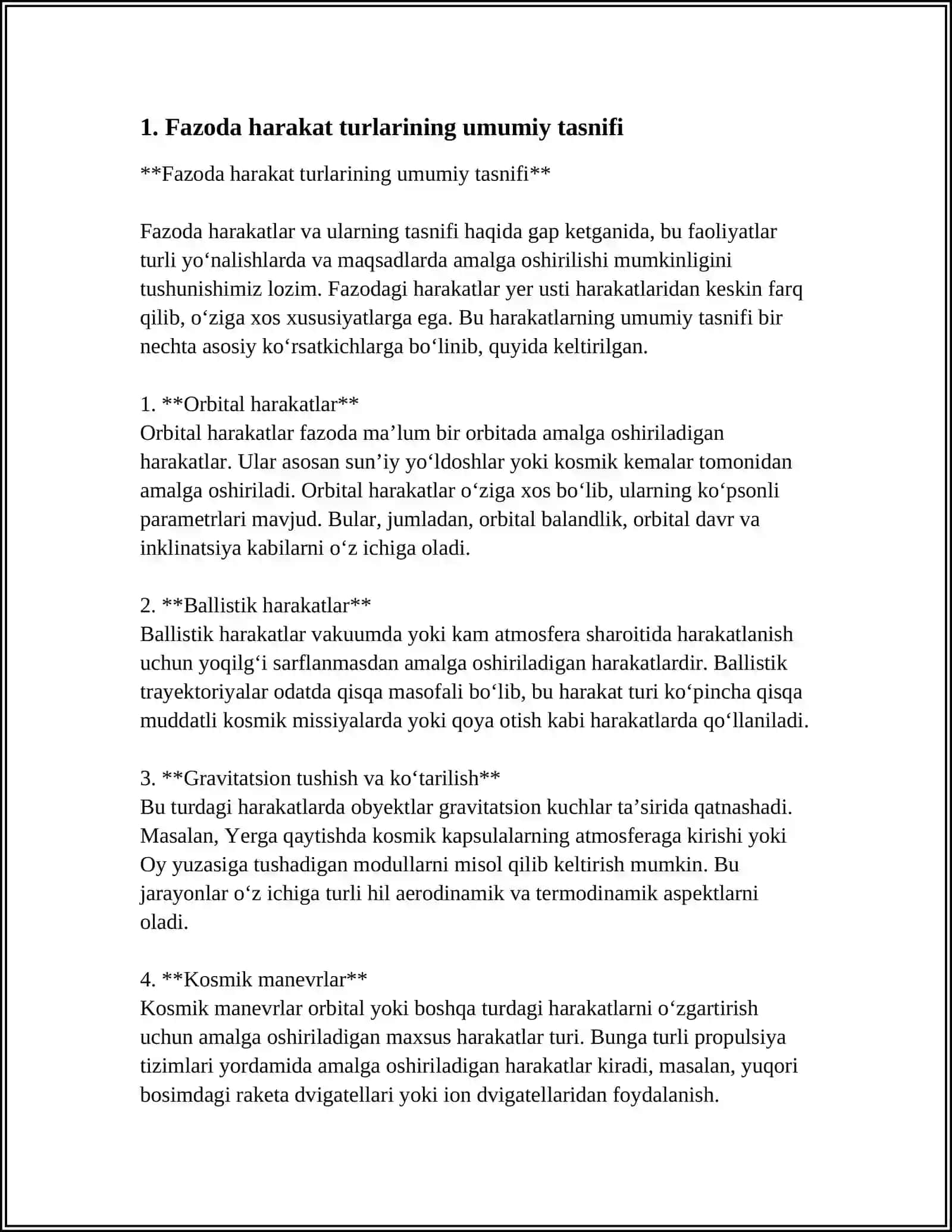 FAZODA HARAKATNING KLASSIFIKATSIYASI 3
