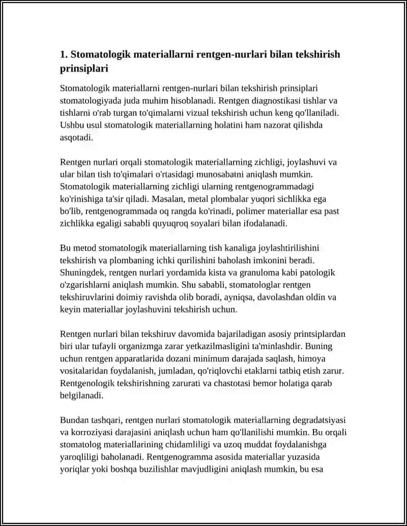 STAMATOLOGIK MATERIALLARNI TEKSHIRISHNING RADIATSION USULLARI 3