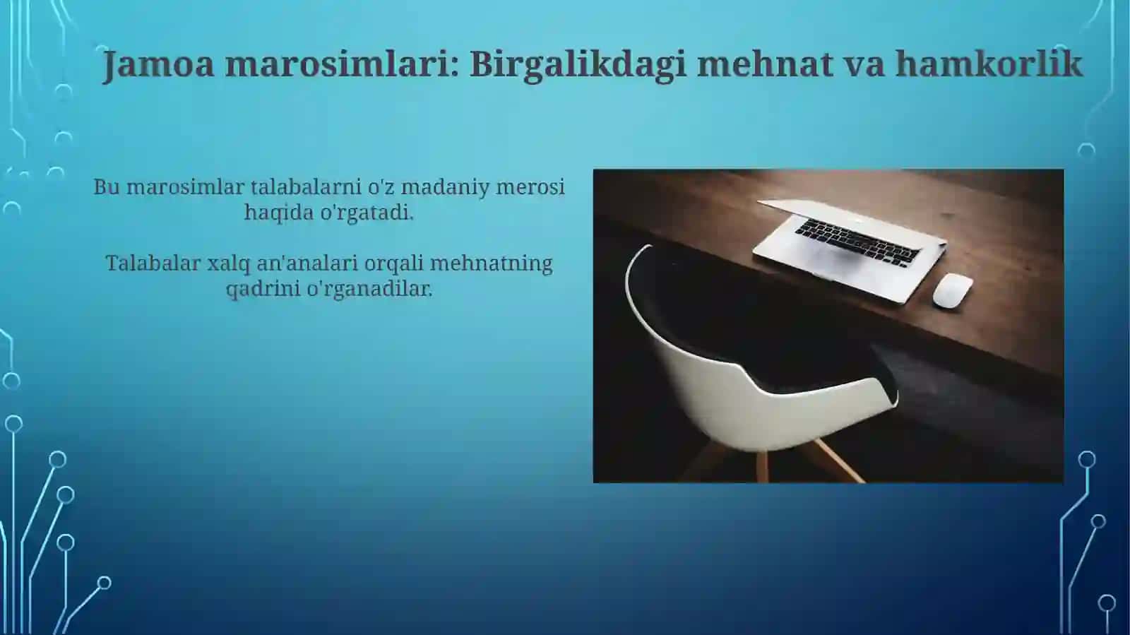Xalq an'analari mehnatsevarlik ruhida tarbiyalash 3