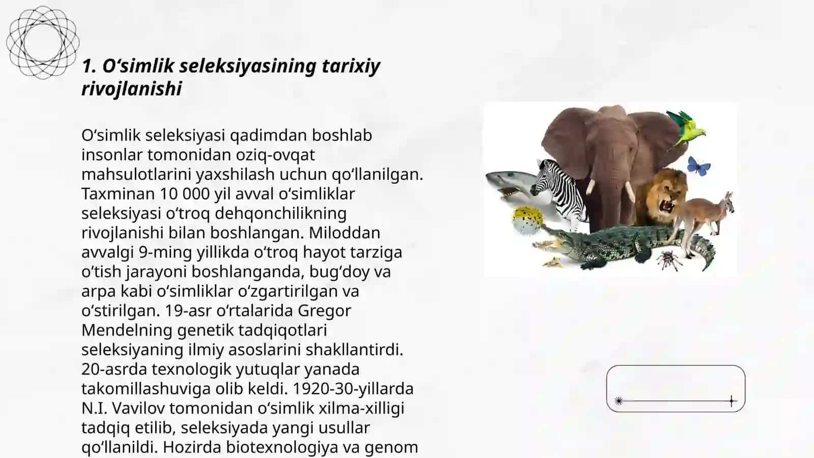 Oʻsimliklar va hayvonlar seleksiyasi 3