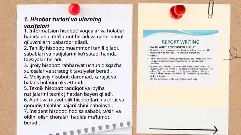 Report writing 3