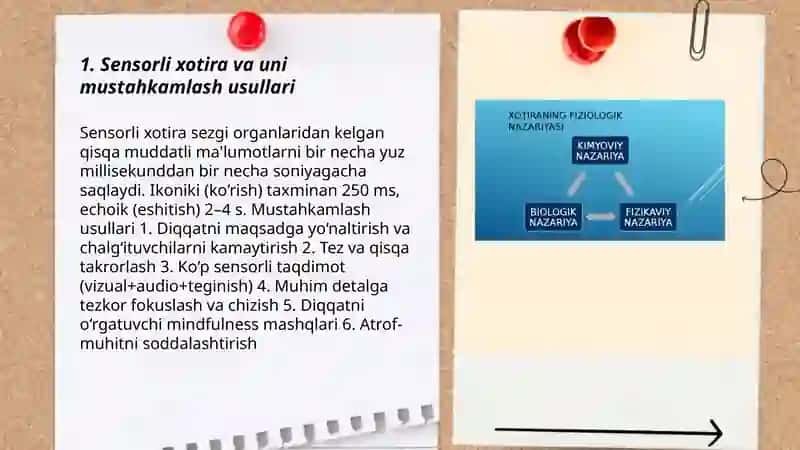 Sensorli xotira va uni mustahkamlash usullari 3