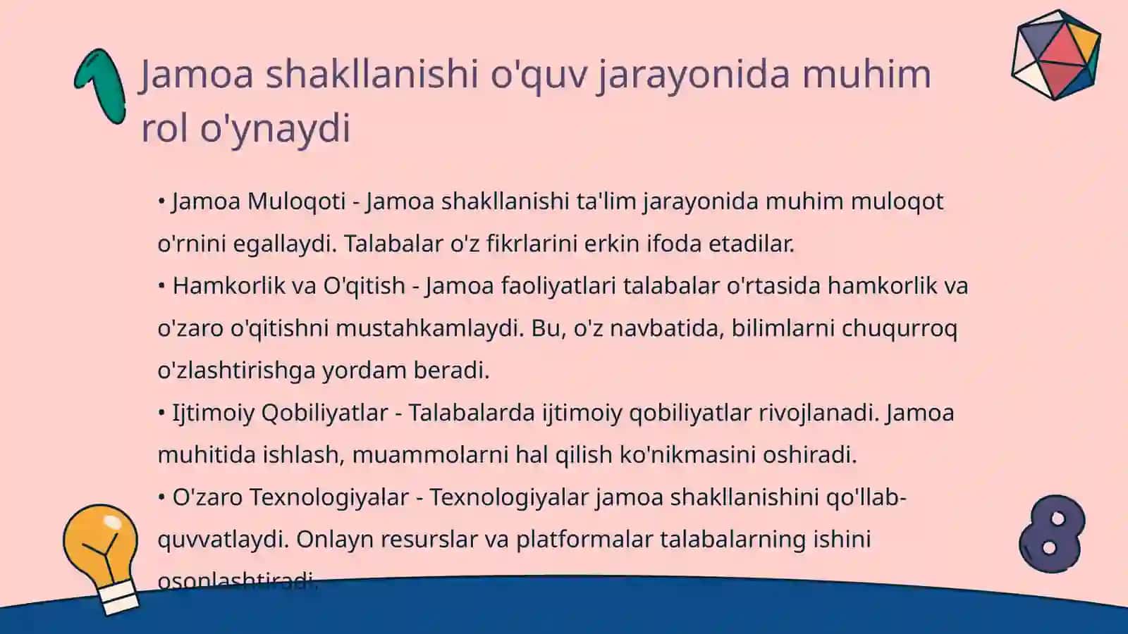 O'quvchilar jamoasini shakllanish bosqichlari 3