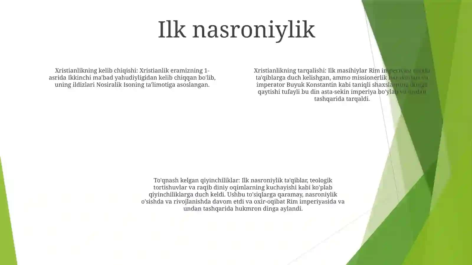 Xristianlik Dini VaUningTarqalishi 3