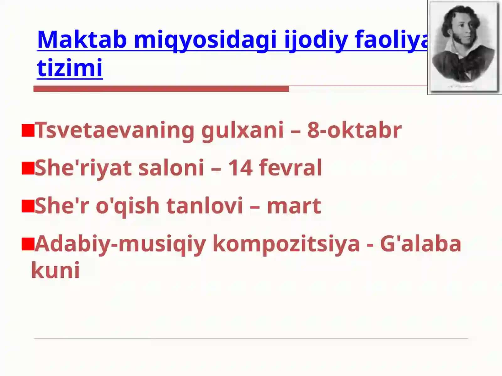 Mavzu: O‘quv jarayonida ijodiy topshiriqlar ishlab chiqish 3