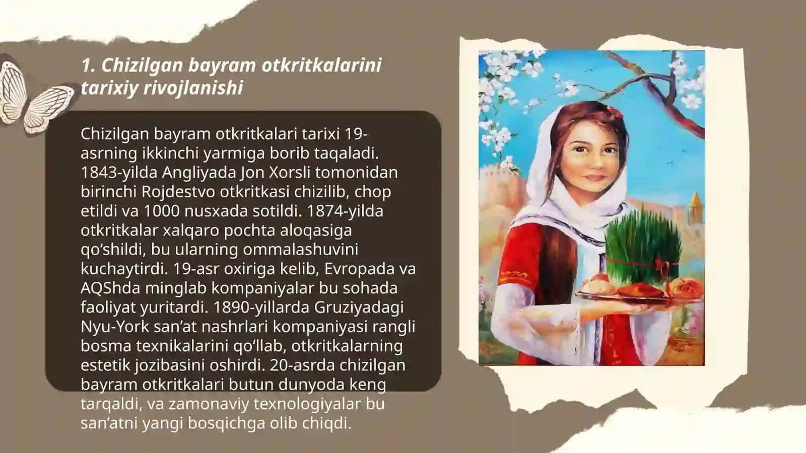 Chizilgan bayram otkritkalarini tarixiy rivojlanishi 3