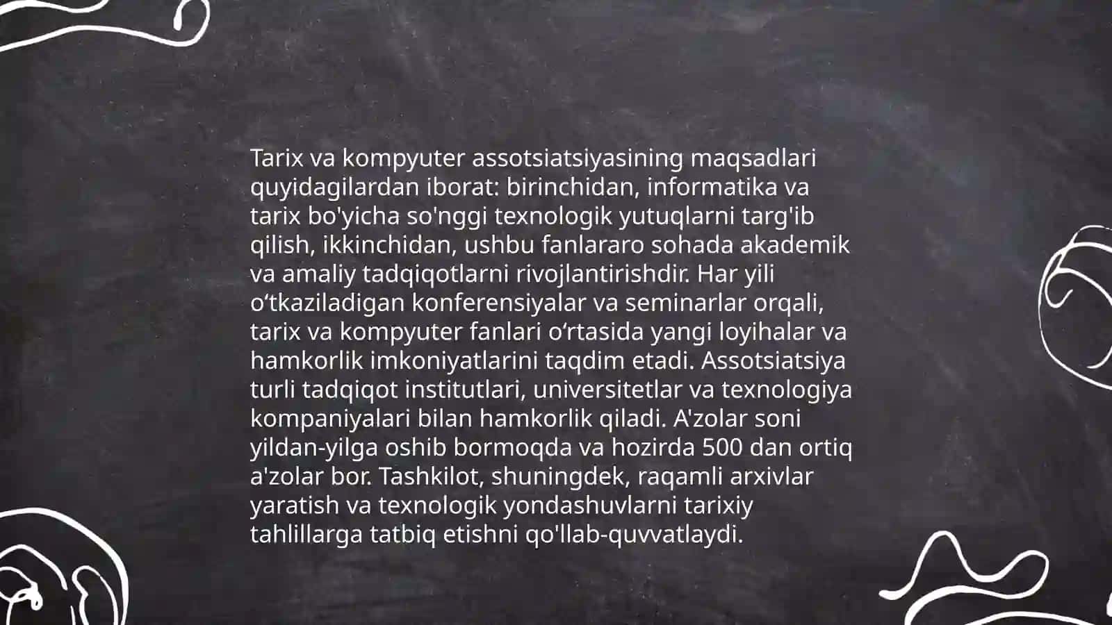 Tarix va kompyuter assotsiatsiyasi faoliyati 3