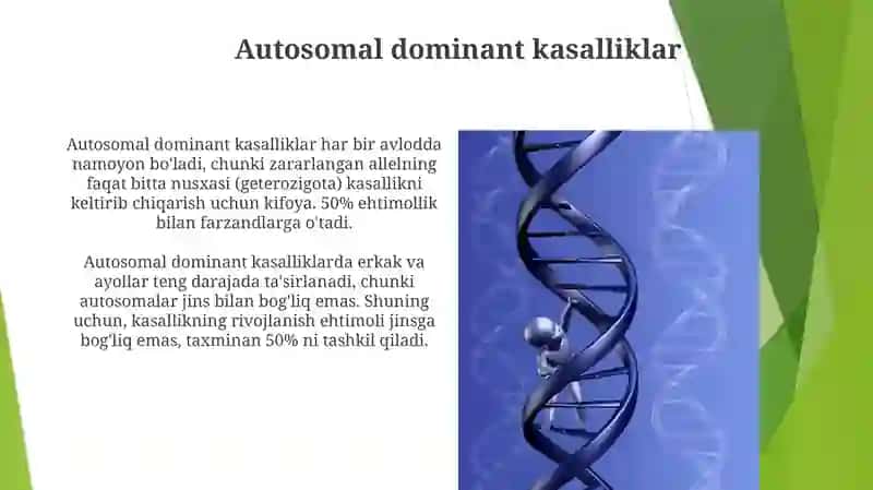 Tibbiy biologiya Autosoma dominant va retsessiv kasalliklar 3